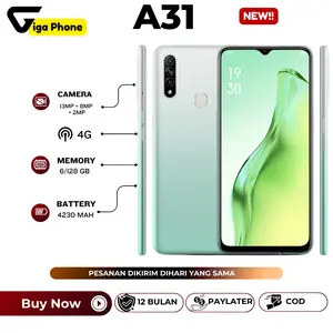 HANDPHONE A31 6GB + 128GB BISA COD KELENGKAPAN FULLSET TERMURAH