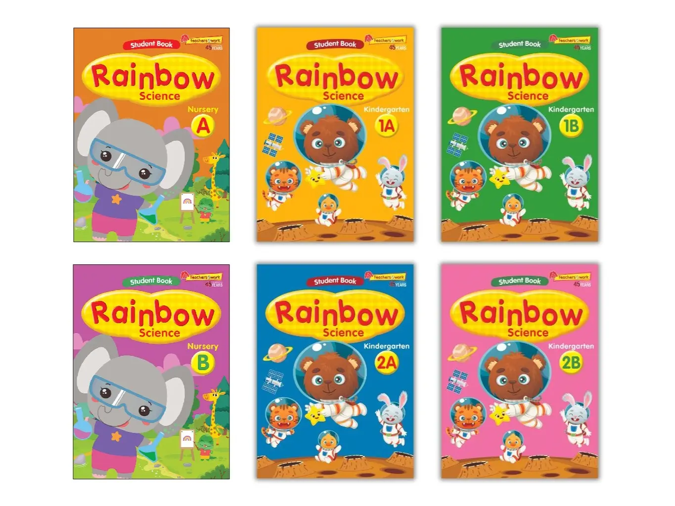 Rainbow Science N-K2 | Topical | Pre-school Science Assessment Books - SAP