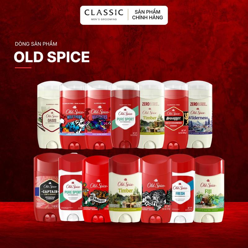 Lăn Khử Mùi Old Spice Mỹ - Nhiều Mùi Hương