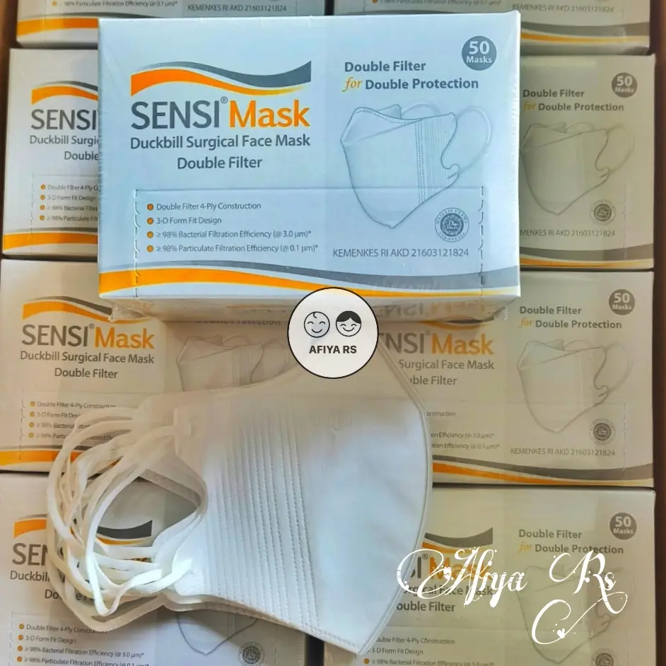 Masker Sensi Duckbill Standar 4Ply isi 50 pcs