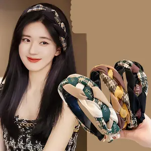 Bando Simpul Kepang Korea Wanita Bandana Lebar Fashion Headband Premium Aksesoris Rambut XXR BDO16