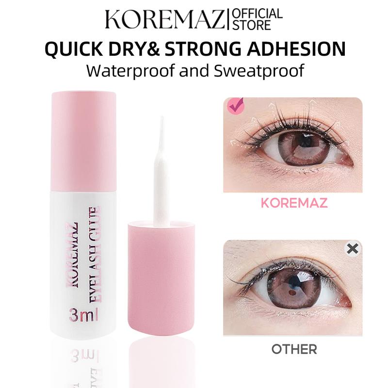 KEO DÁN LÔNG MI, KOREMAZ, Phiên Bản Plus, 3ml, Giữ Siêu Chắc, Lâu Trôi, 24 Giờ, Thích Hợp Cho Mắt Nhạy Cảm, Có Tẩy, Phù Hợp Với Mọi Loại Da