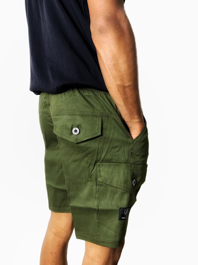 Product Introduction of CELANA BOARDSHORT CARGO PINGGANG KARET MODEL DIATAS LUTUT POLOS PRIA/ ada 6 kantong / bahan katun premium nyaman 36
