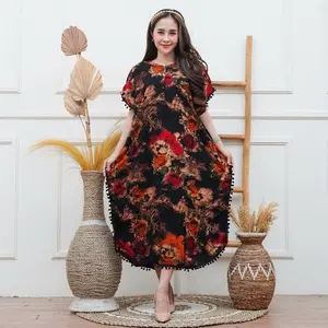 Daster lowo storjoan pom-pom