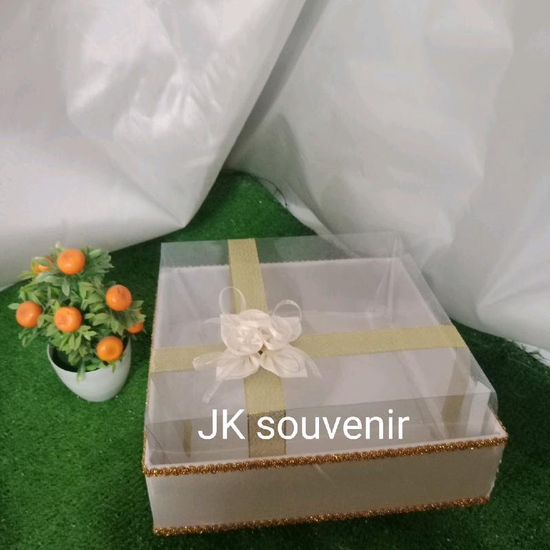 kotak kue kotak bingkisan kotak seserahan pita+ bunga samping 5
