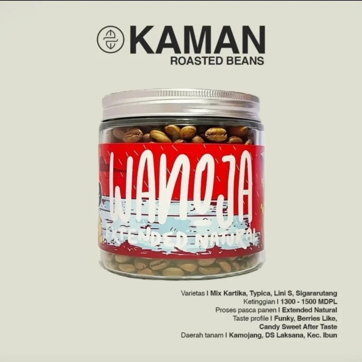 Kopi Arabica Wanoja Extended Natural - Biji Bubuk Coffee Beans