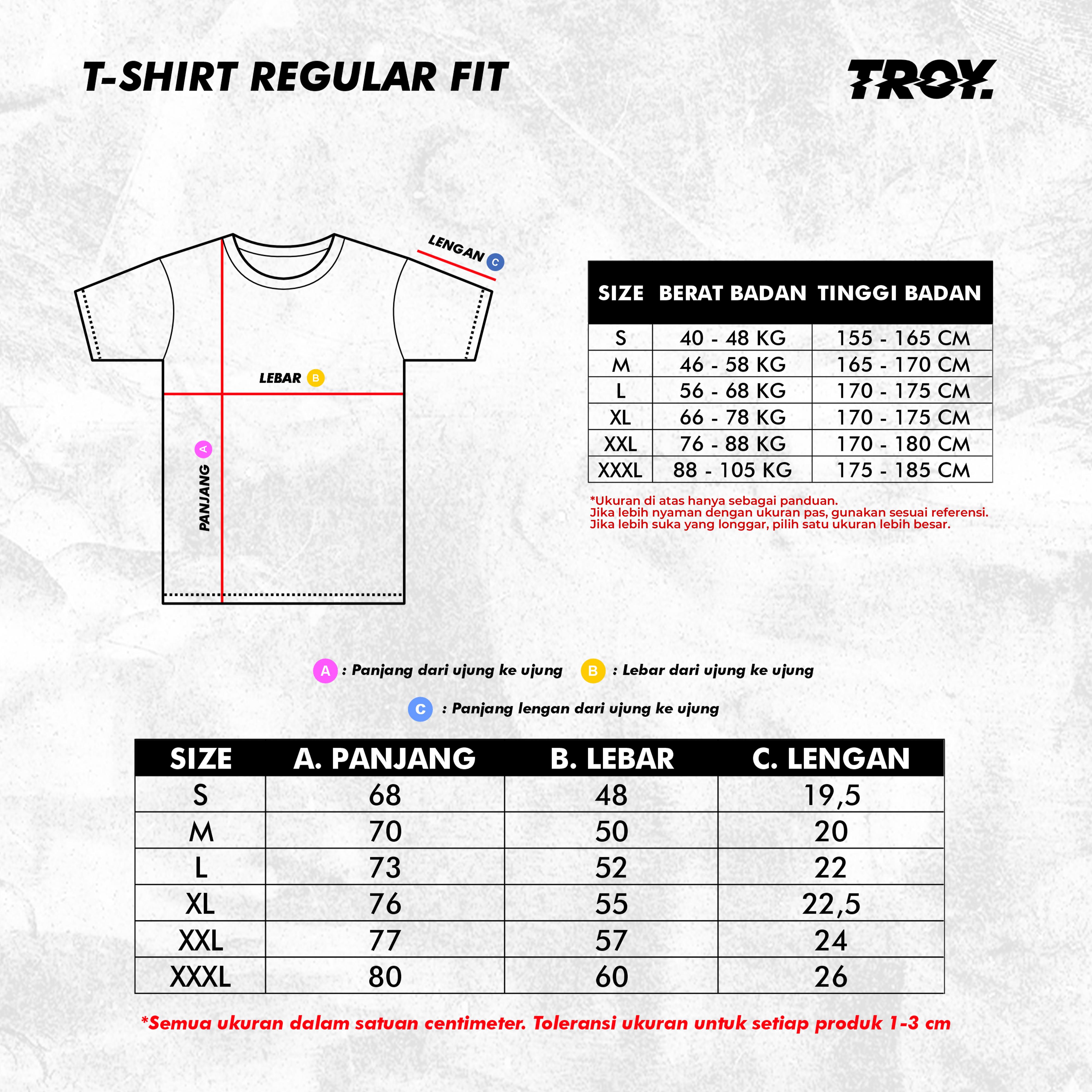 Troy Company Tshirt Black Smoky Crow - Kaos Pria Lengan Pendek Hitam MT 1940