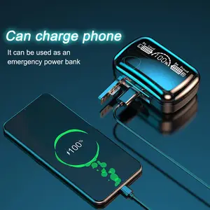 BISA COD!!! M10 TWS Wireless Bluetooth Earphone In Ear Headset - Suara Bass 10D Stereo HiFi HD Display LED Nirkabel Bluetooth Headset Pembatal Suara Bluetooth earphones power bank