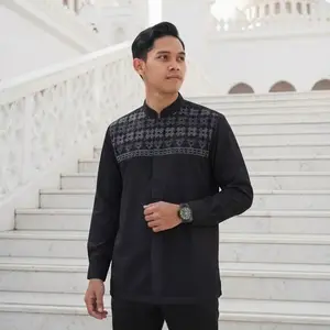 BAJU KOKO BORDIR KOMPUTER BAHAN KATUN