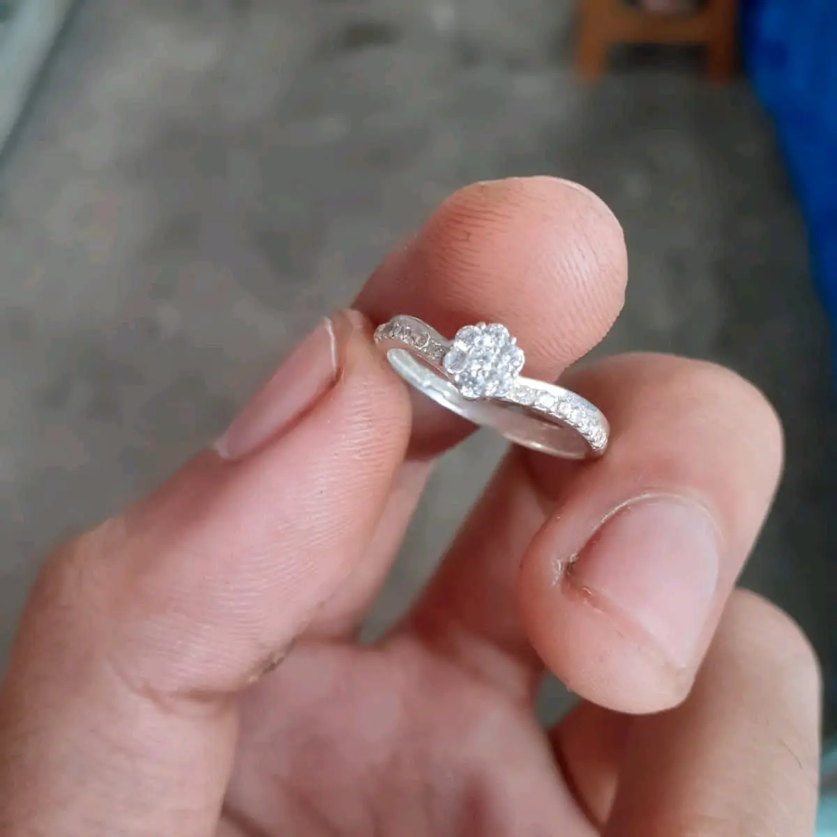 Cincin perak anti karat perak asli Classy silver