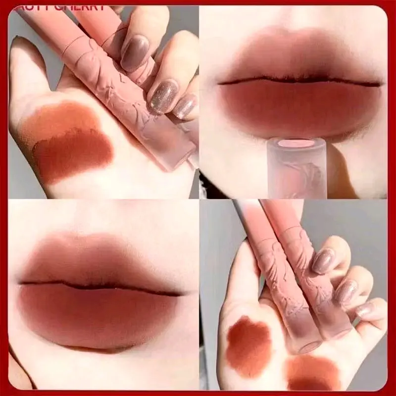 Lipstick LM 1044 Lip Glaze Flower / Lipstick Ribbon Tahan lama
