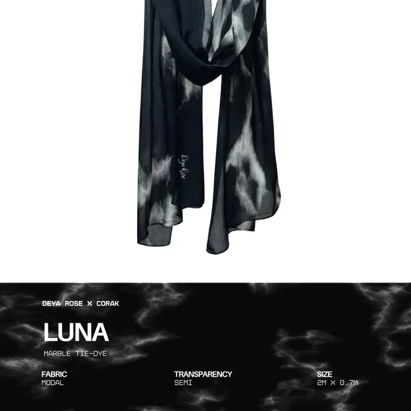 Deya Rose Printed Ultra Soft Modal Hijab Shawl