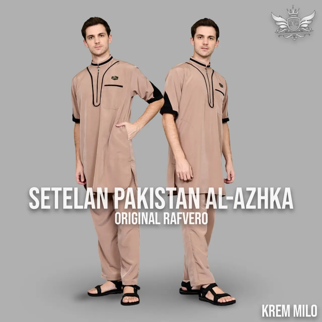 setelan AL-AZKHA pria / setelan pakistan pria lengan pendek / setelan koko pria terbaru 2025