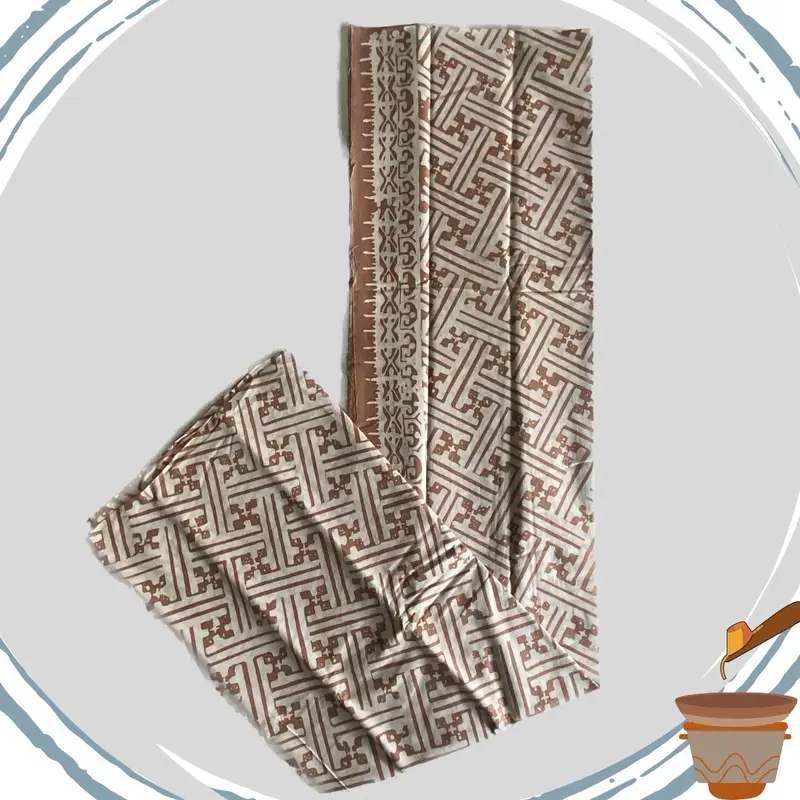SARUNG SANTRI PUTRI (SARUNG BATIK CAP ) / KAIN BATIK CAP - EDISI WARNA COKSU { BATIK TASIK - BATIK GARUTAN } 2