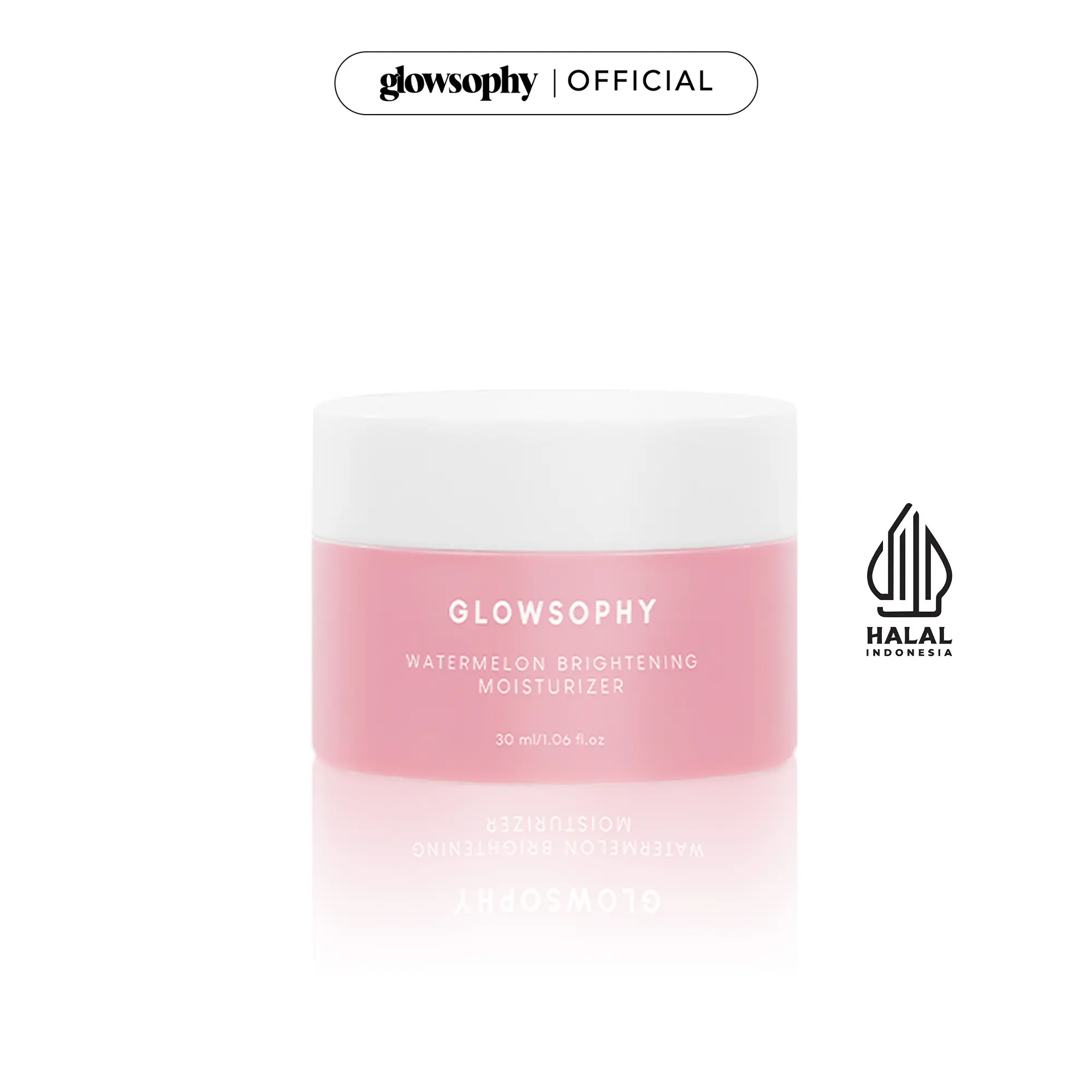 Glowsophy Watermelon Brightening Moisturizer Skin Barrier Niacinamide Gel Day and Night Skincare 30 ml