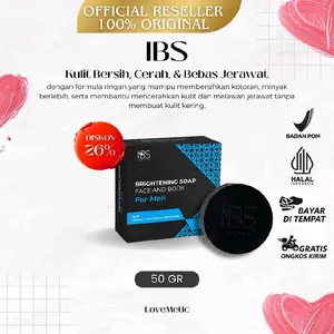 IBS Sabun Pria  Mencerahkan Wajah Kusam Berminyak Berjerawat Pencerah Oil Control & Acne Facial