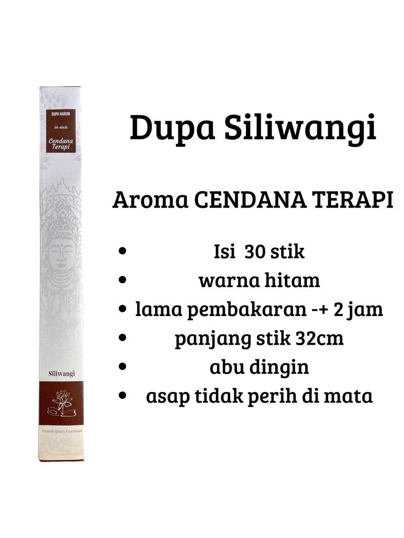 Product Introduction of Dupa Siliwangi Cendana Terapi 30 Stik - Abu Dingin Asap Tidak Perih di Mata/ sembahyang/aroma terapi/meditasi/wewangian/pengharum ruangan tahan lama 2