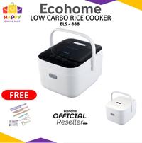 Gambar Ecohome Rice Cooker Low Carbo ELS - 888 Low Sugar Ricecooker Rendah Gula - Black + Bubble Wrap dari Happy Online Shop Kota Administrasi Jakarta Barat 1 Tokopedia