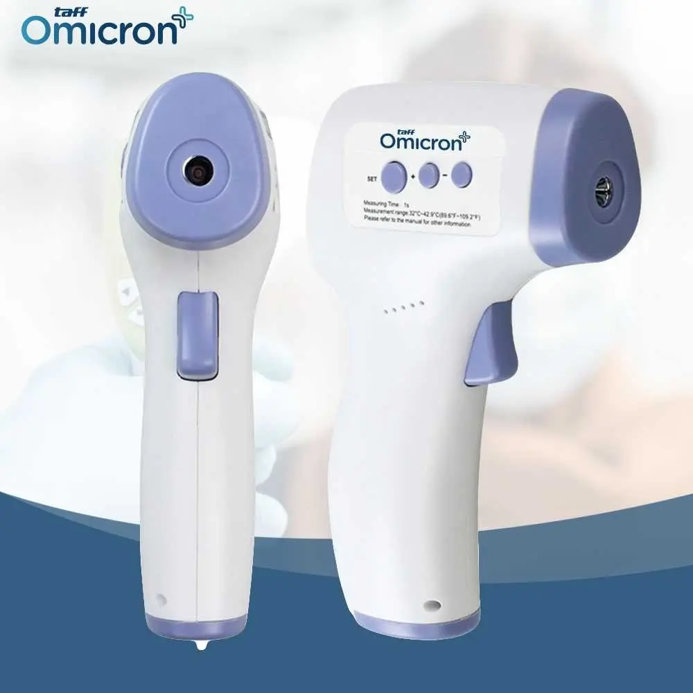 Free Baterai TaffOmicron Thermometer Suhu Badan Infrared Lcd - AD801  Termometer Led digital