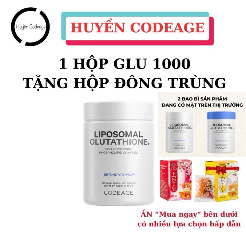 GLU1000- Giá Tốt Hộp Liposomal Glutathione 1000mg Codeage 60 viên Chọn theo nhu cầu Hỗ Trợ sức Khỏe - Huyền Codeage