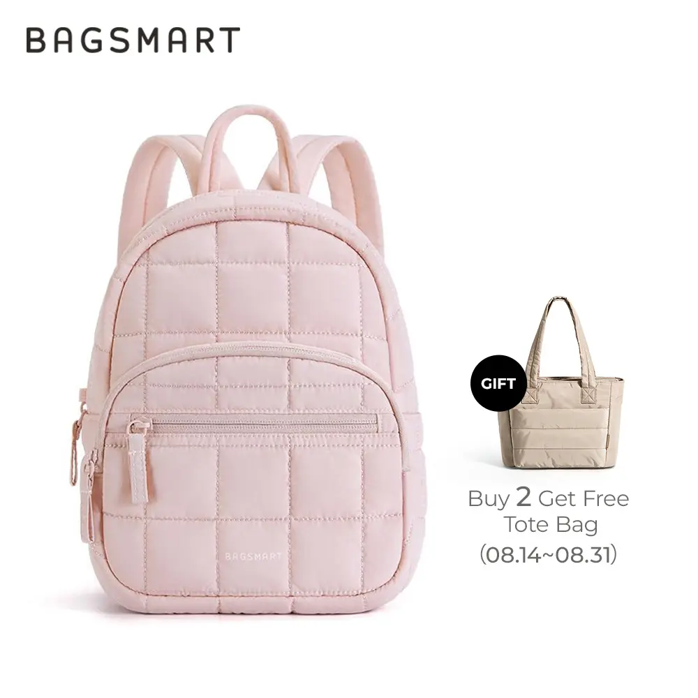 BAGSMART, ransel mini, desain lucu, berkualitas, cocok untuk kampus, kantor, dan perjalanan, tas sekolah kasual.
