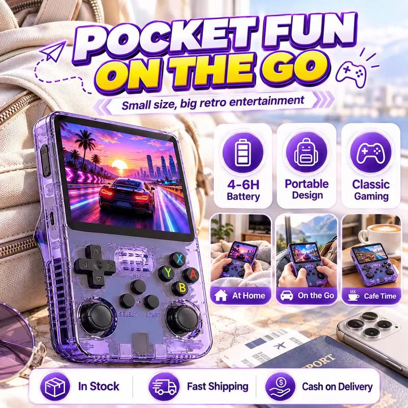 Máy chơi game cầm tay R36S - Cung cấp hơn 10.000 trò chơi, dễ dàng mang theo mọi lúc