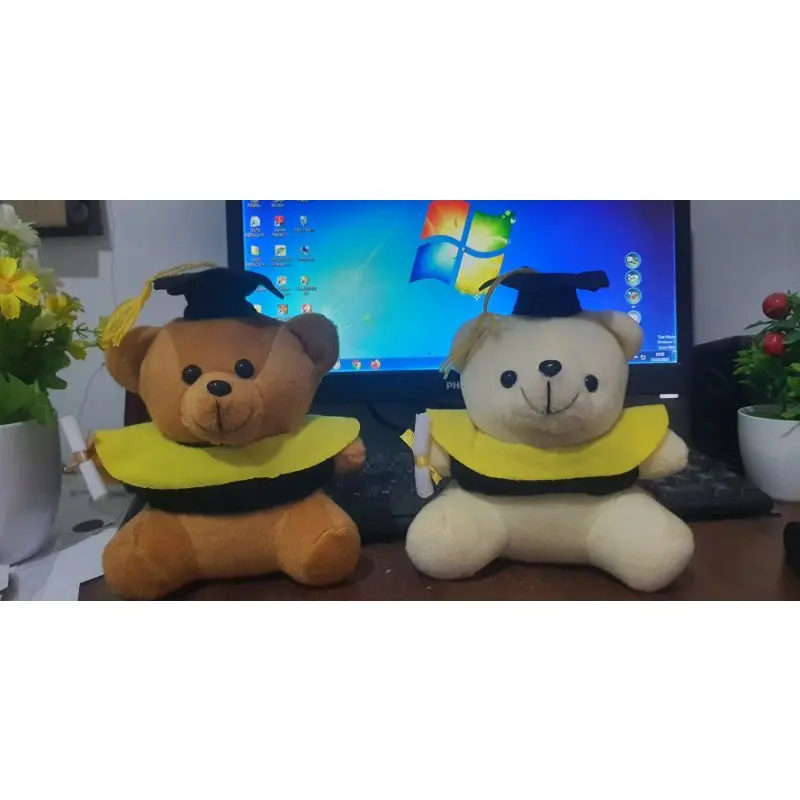 Boneka Bear wisuda mini Buat Buket 15cm terlaris.termurah 1