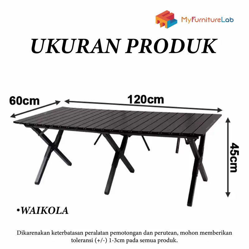 𝐌𝐘𝐅𝐔𝐑𝐍𝐈𝐓𝐔𝐑𝐄𝐋𝐀𝐁 MONIA WAIKOLA Meja Camping / Outdoor 5