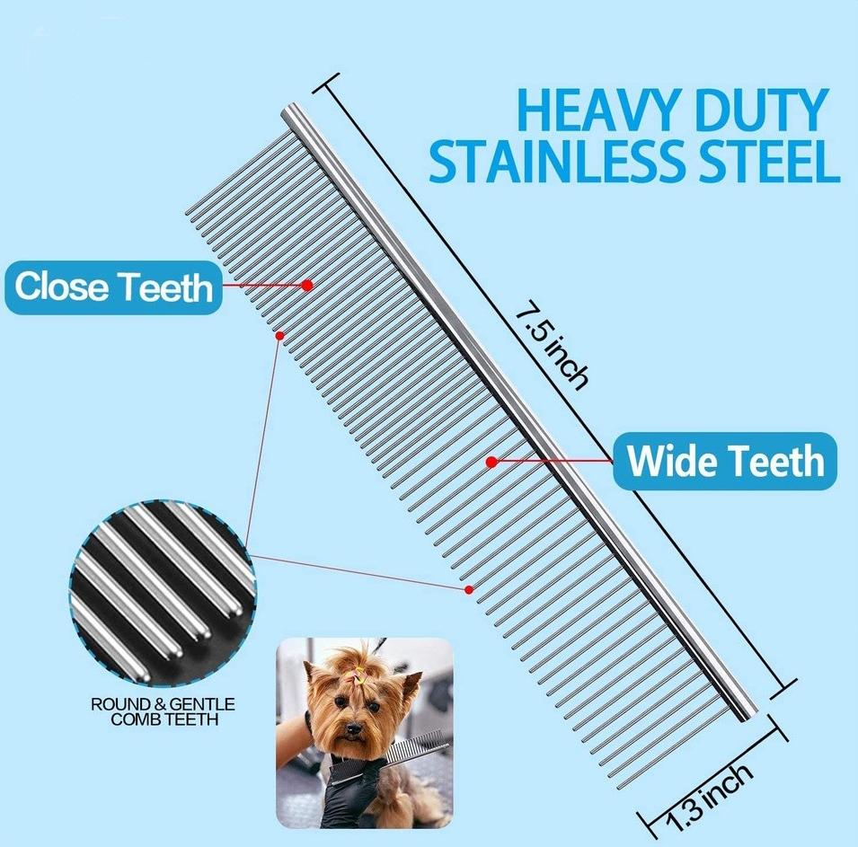 Pawsy Mart-Perlengkapan Gunting Grooming Rambut Bulu Kuku Anjing Kucing Pet Scissors Set Baja Tahan Karat 4CR13 Multifungsi Ukuran 6 Inci Ideal untuk Perawatan Hewan Peliharaan