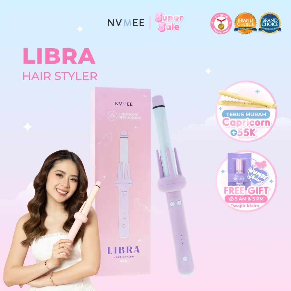 [NEW] NVMEE - Libra Hair Styler 2.0 | Catokan Keriting Otomatis 28mm [Catokan BEST SELLER]