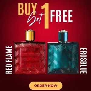 Buy 1 Get 1 Parfum Pria Vrsc Eroscode Blue EDT & Red Flame 100ml EDP Import For Man