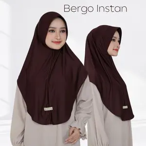 ARUNA - Hijab Bergo Daily Hijab Instan Bergo Jersey Kerudung Bergo Menutup Dada Bergo Size L M