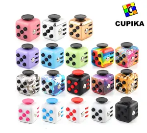 FIDGET KOTAK DADU TOYS BUTTON PUZZLE DICE MIX HANDLE CUBE Games
