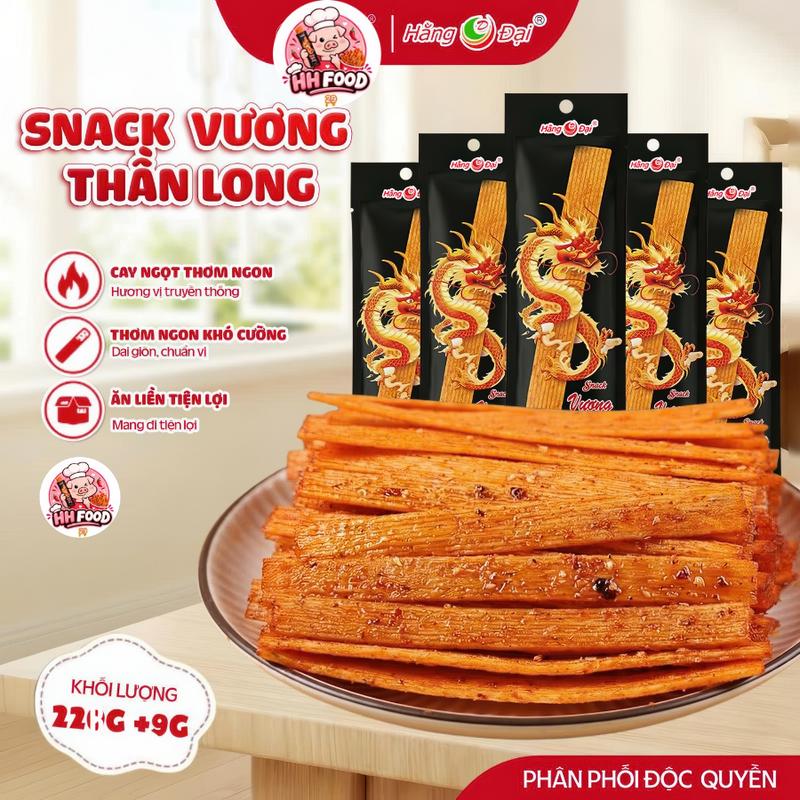 Sỉ 5 Gói Vương Thần Long Snack - Cay Ngọt Thơm Ngon, Đồ Ăn Vặt Giá Rẻ, Ăn Liền Tiện Lợi - HH Food 29