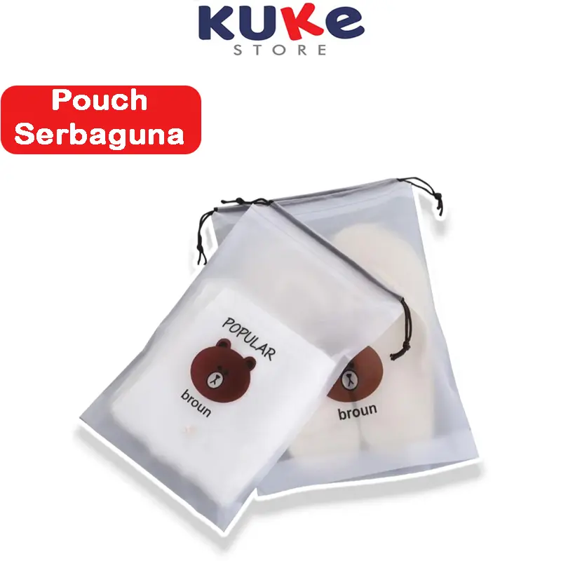 KUKE TRAVEL POUCH ORGANIZER/TAS TEMPAT SABUN TRAVEL/TAS TEMPAT MAKE UP TRAVEL/POUCH TRAVEL SERBAGUNA