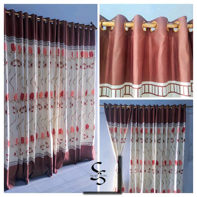 Gorden pintu/jendela smoking 12 ring ukuran 110×220 cm 5