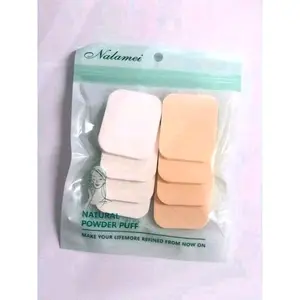 [1 Pack isi 8 Pcs] Spons Bedak Isi 8 pcs 1 pack Spons Make Up Serbaguna Random Motif