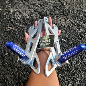 FOOTSTEP BELAKANG NON JOMBLO FIZR FIZ R + STEP THAILAND DUDUKAN MODEL BPRO RX SILVER BIRU