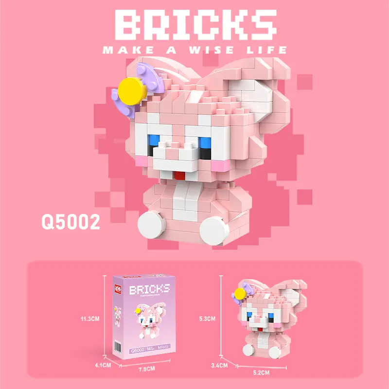 Nano Block Model Kartun Building Blok Mainan Balok Susun DIY Bricks Mini Toys 3