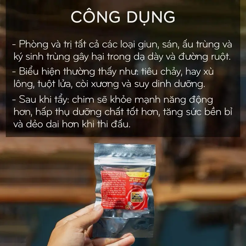 COMBO 2 CHAI TẨY GIUN SÁN DUYỆT KÍ SINH TRÙNG VĂN TOẠI NHẬP KHẨU CHÂU ÂU ( DÀNH CHO MỌI LOÀI CHIM CẢNH ) 1