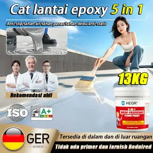 [Pengiriman cepat] 5 dalam 1 cat lantai 1kg cat lantai epoxy lantai semen cat epoxy lantai cat lantai kamar mandi cat keramik lantai Cat lantai universal cocok untuk semua tempat