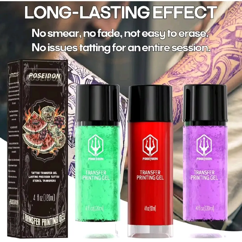 POSEIDON transfer printing gel 4oz stencil gel untuk tato