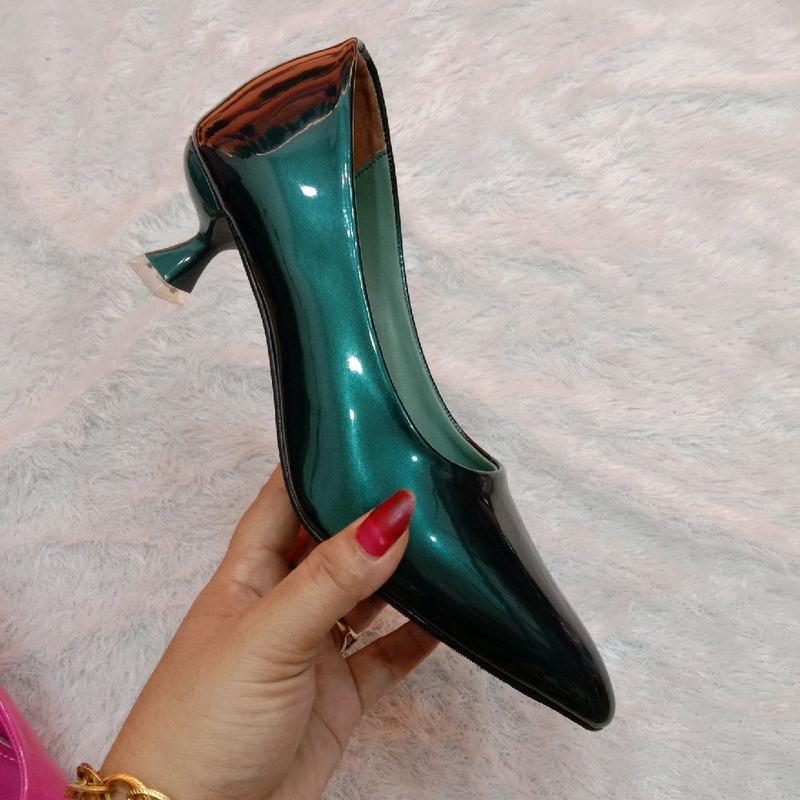 Sepatu wanita IMP hells 5/7 cm glosy kristal premium tapak karet anti licin 3