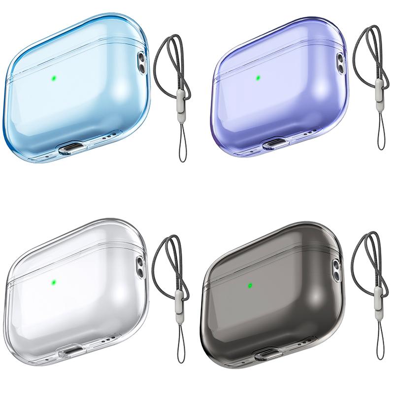 Product Introduction of 2023 2022 Airpods Pro 2 High Quality Transparent Drop-proof TPU Soft Case with incase Lanyard for New AirPods Pro2 USB-C 13