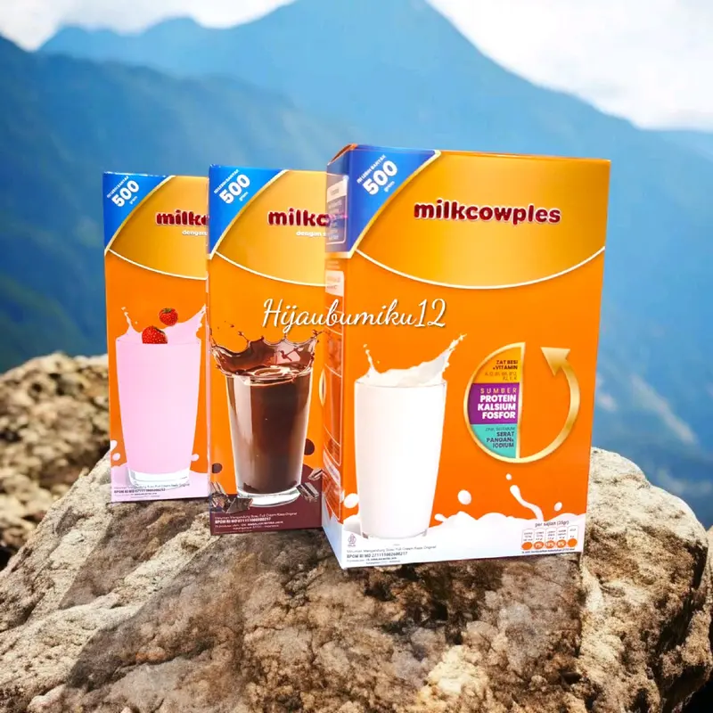 (3 pcs) Milkcowplus Milkcowples Susu Sapi Bubuk Fullcream 500 gram Dairy Powder tinggi protein Anak Hingga Dewasa 0