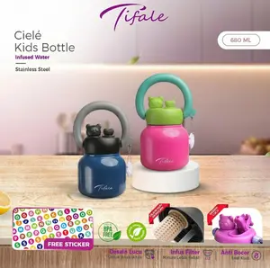 Tifale Cielé Kids Bottle 680ML Stainless Steel Infused Water / Botol Anak Cielé Design Lucu BPA Free Buah Vacuum
