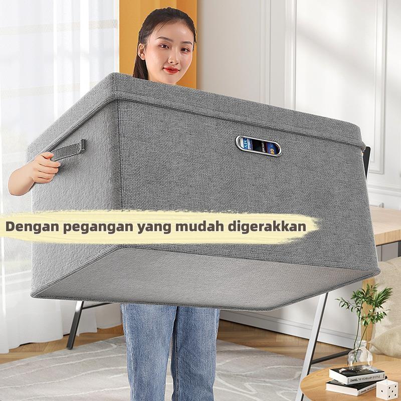 Asrama Rumah Storage box dan tutup berkapasitas besar  Container box Asrama Dapat Dilipat  Organizer box Luar Ruangan  Kotak Penyimpanan Linen Mainan Kotak Buku Multifungsi Kontainer box serbaserbi kotak  penyimpanan 3