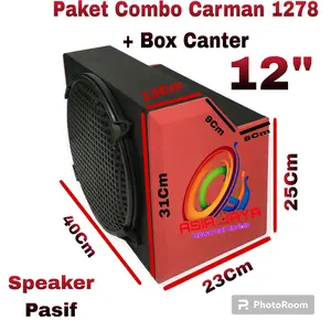 Paket Combo Speaker Subwoofer 12 Inch CM 1278 CARMAN 1278 Plus Box 12inch Canter