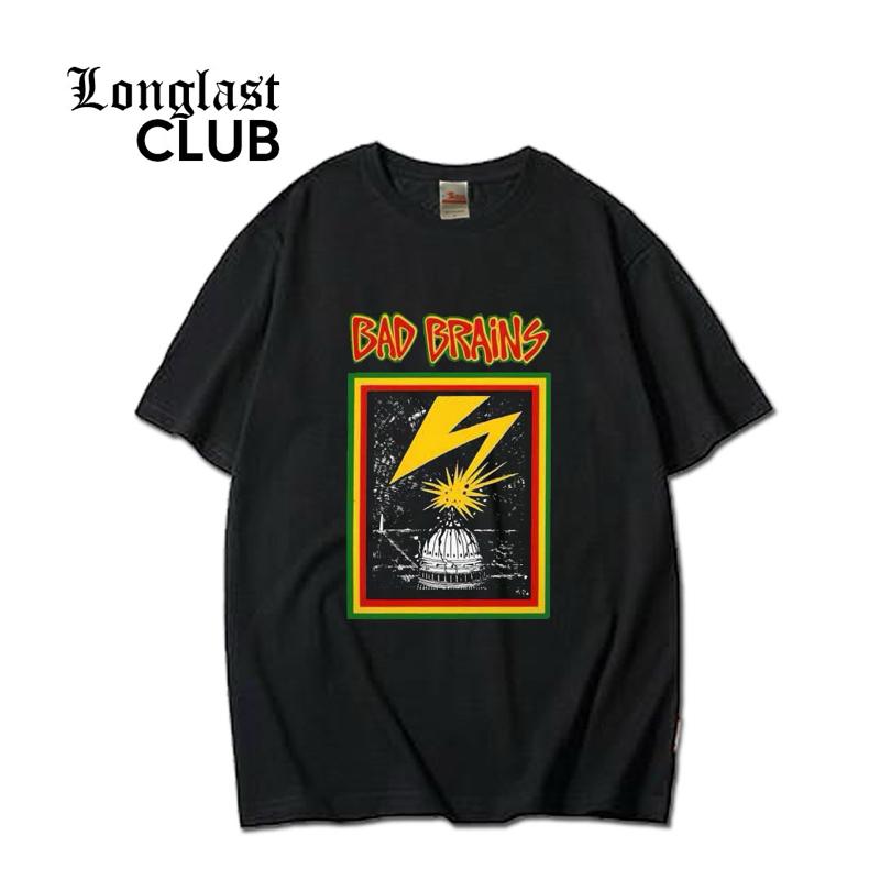 KAOS BAND BAD BRAINS | COMBED 24s | TANPA JAHITAN SAMPING | SABLON DTF 0