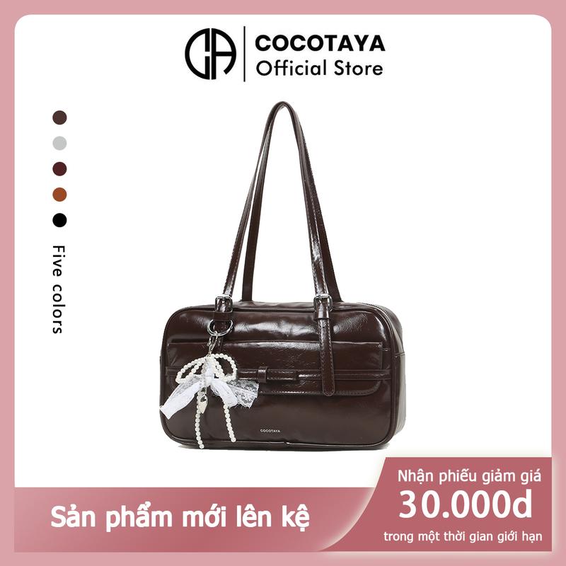 COCOTAYA Zoey Bag Túi Kẹp Nách Đi Lại Đơn Giản, Hàng Mới Về, Thường Ngày Và Dễ Phối Đồ, Sức Chứa Lớn, Làm Bằng Da PU, Túi Đeo Vai